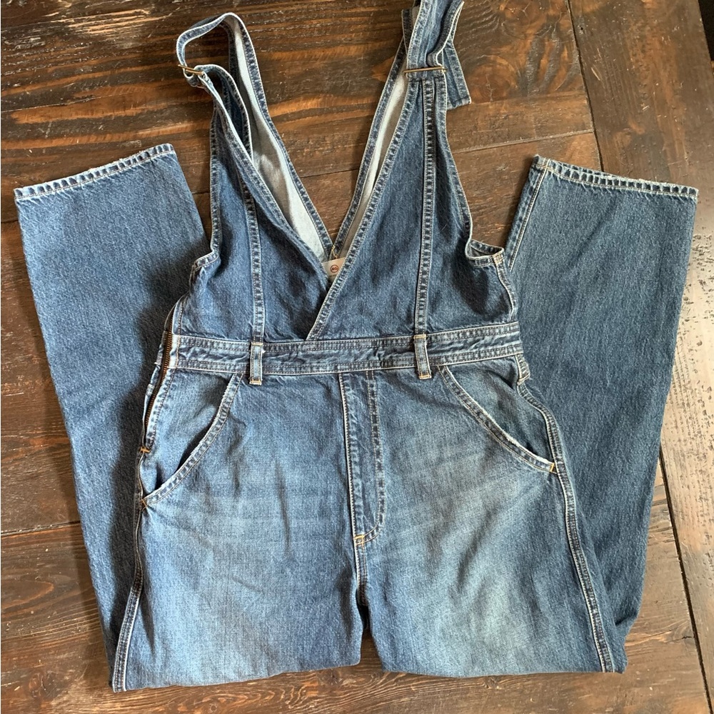 AG Adriano Goldschmied Mabel Denim Straight Leg Overalls